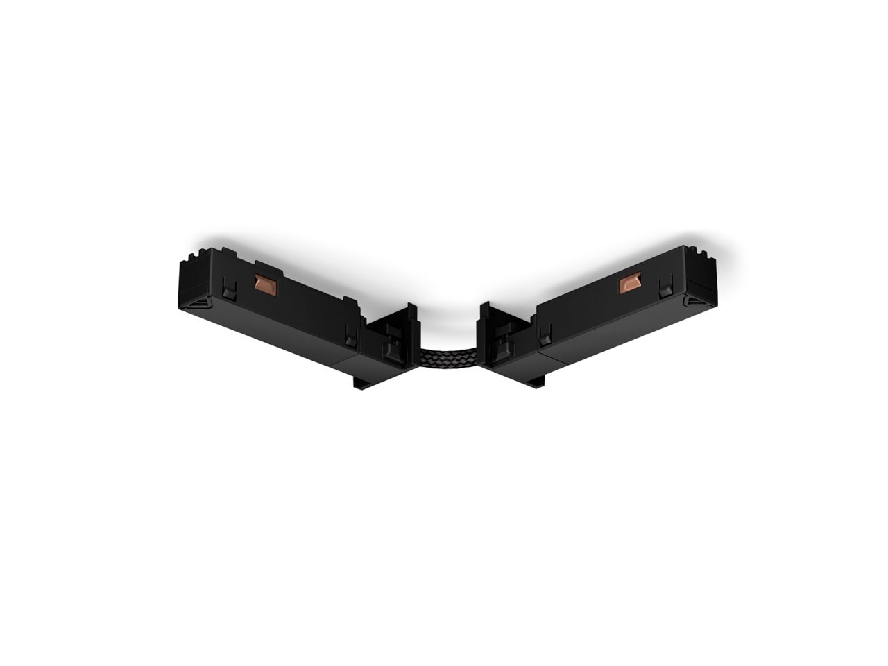 Hue Perifo Track Light - Flexible Connector 2 rails - Black