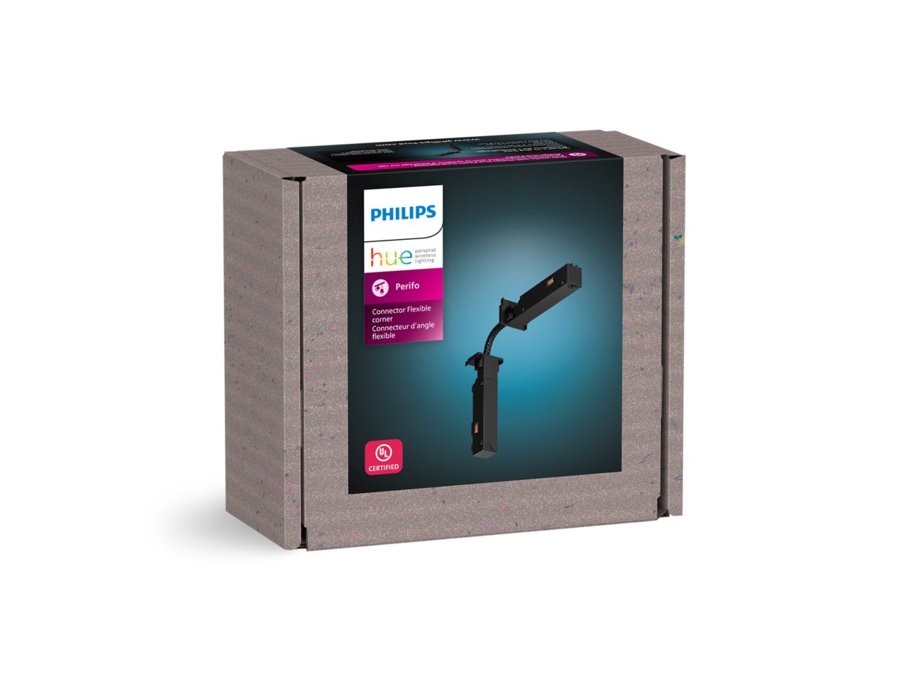 Hue Perifo Track Light - Flexible Connector 2 rails - Black