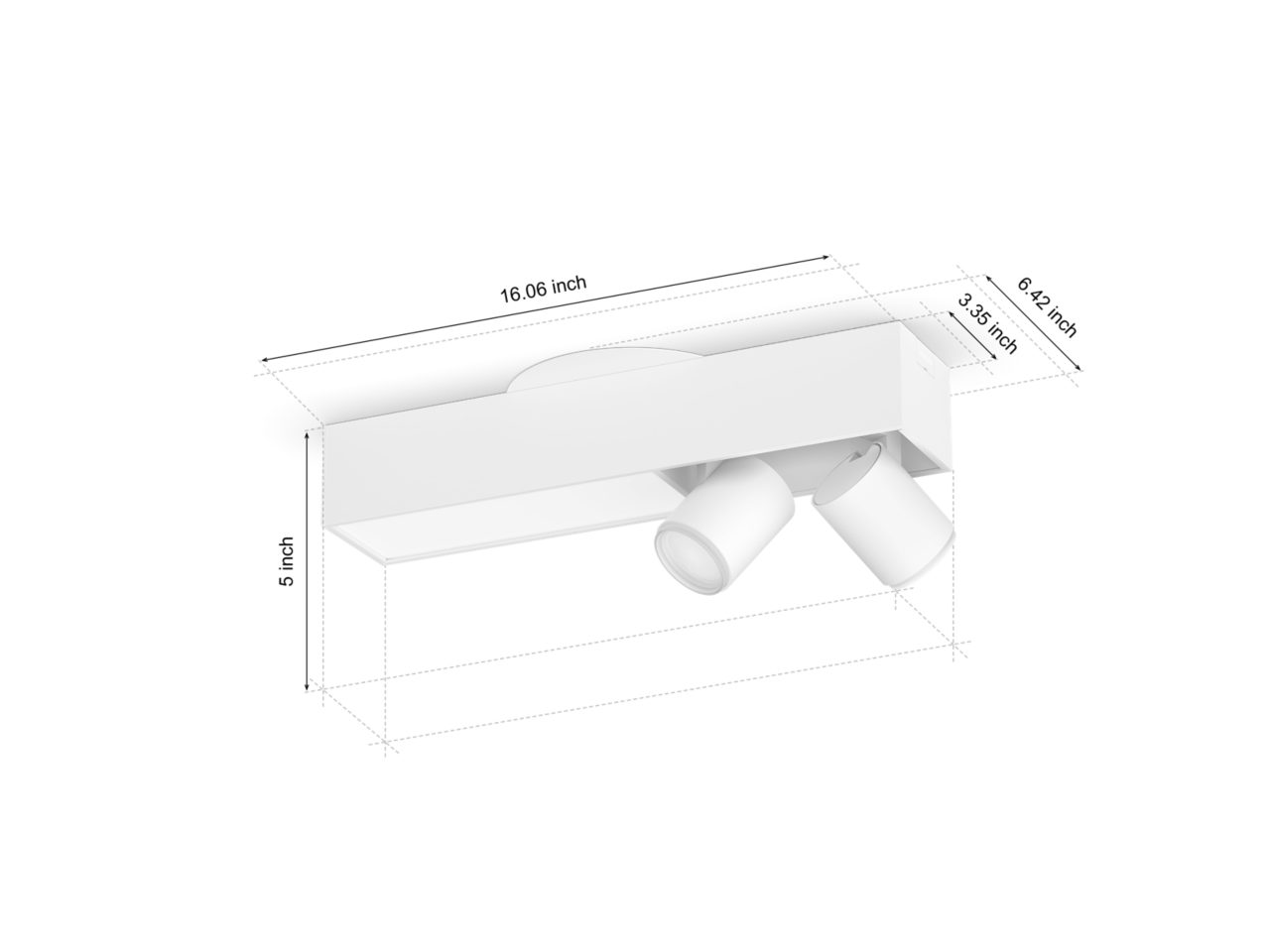 Hue Centris 2-spot Ceiling light White | Philips Hue