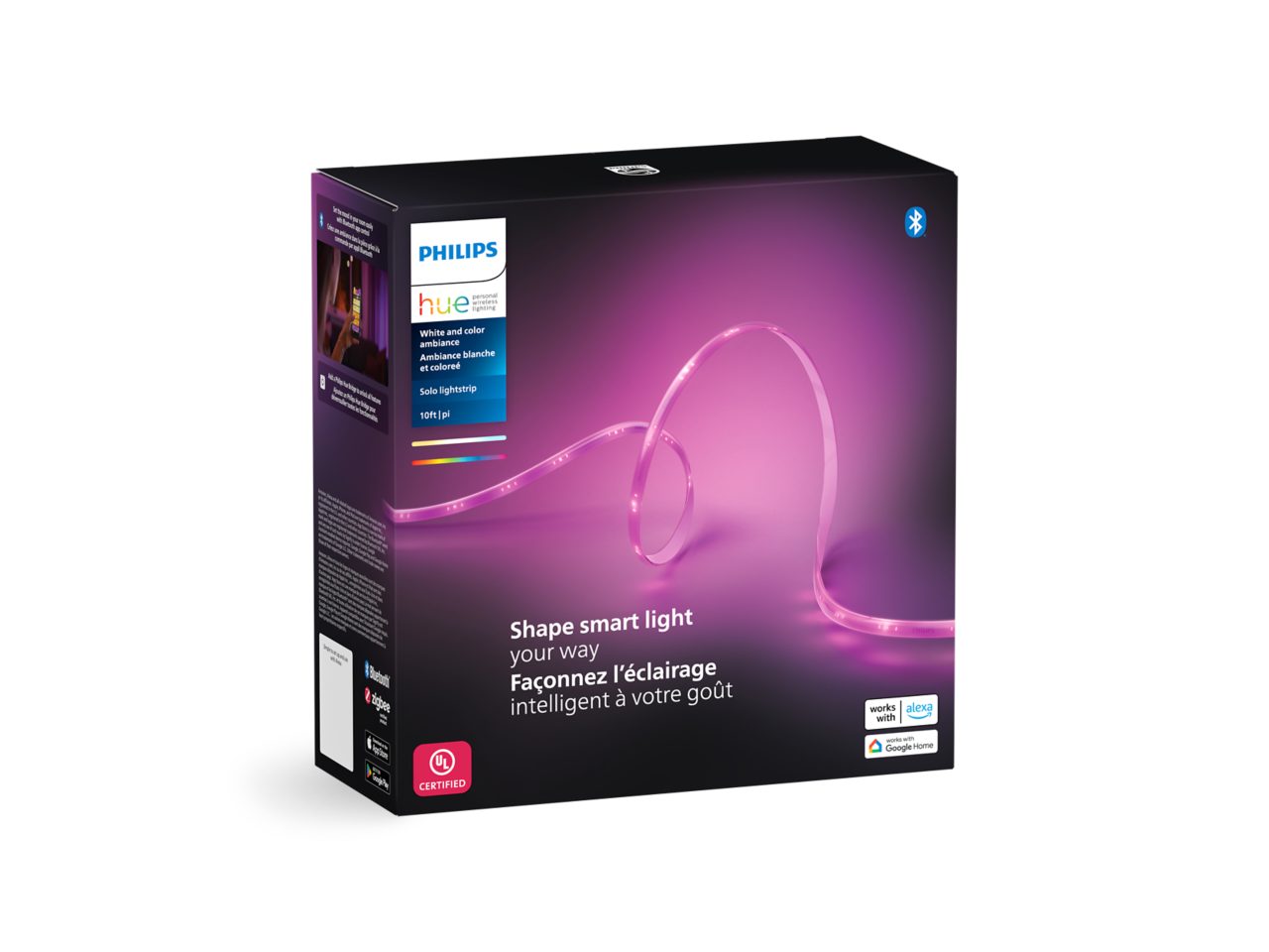 Amazon.com: PHILIPS Hue Lightstrip Plus 2m Base kit & 1m