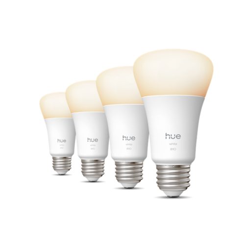 Hue White 60W A19 4PACK- E26 smart bulbs | Philips Hue