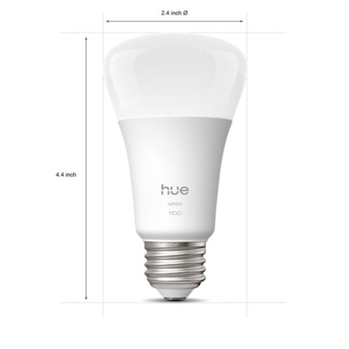 [4個] Philips Hue スマート電球 E26 75W ホワイト Hue White 75W A19- E26 smart bulb | Philips Hue