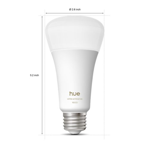 Hue White ambiance A60 - E26 smart bulb - 1600 | Philips Hue