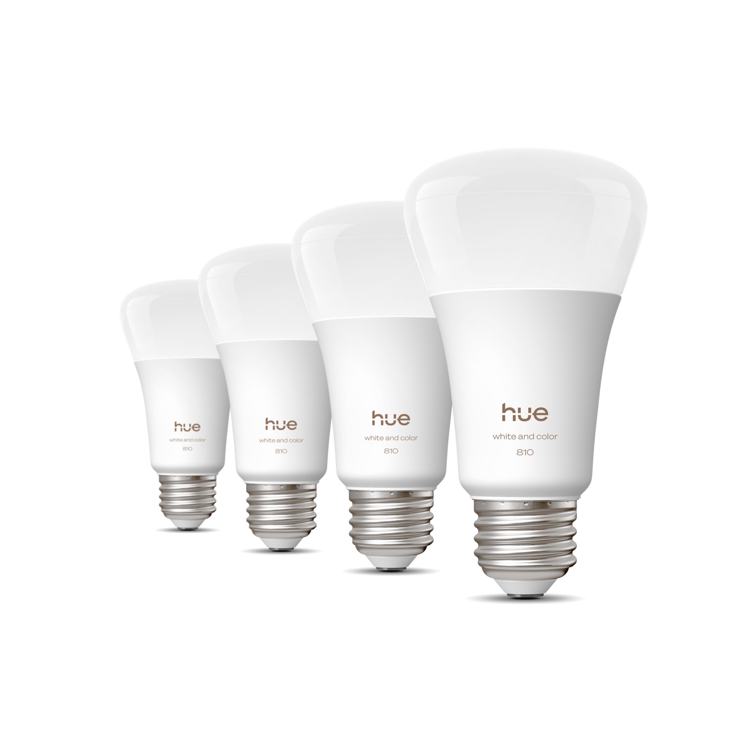 Hue White and Color Ambiance 60W A19 4-Pack E26 Smart Bulbs - Thumbnail 2