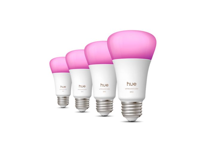 Close up of front of 60W A19 4PACK- E26 smart bulbs