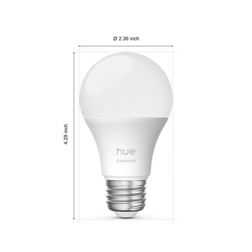Hue White and color ambiance Essential A19 - E26 smart bulb - 800
