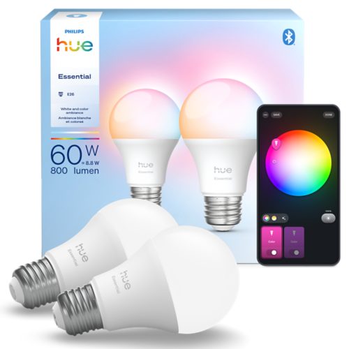 Hue White and color ambiance Essential A19 - E26 smart bulb - 800