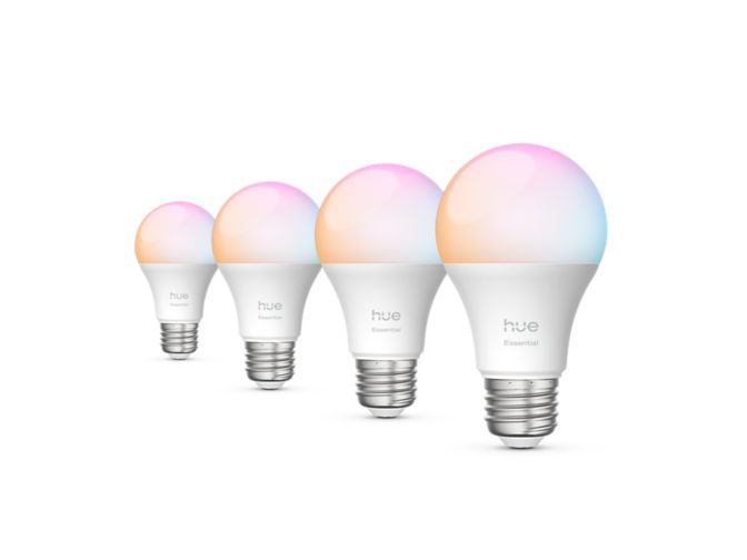 Close up of front of Essential A19 - E26 smart bulb - 800 lm - 8.8W - 4 pack