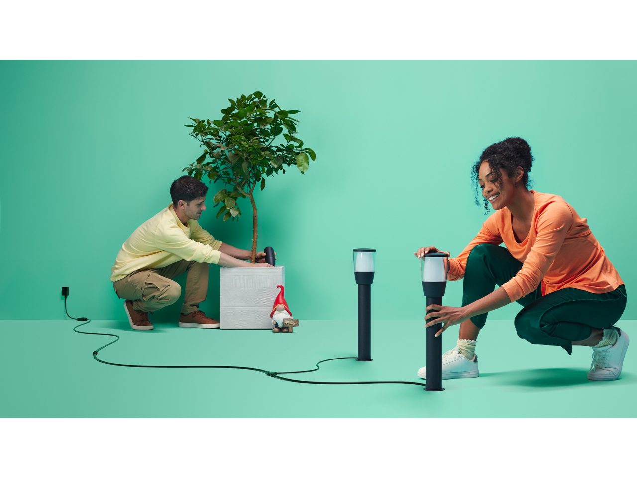 Outdoor Light Bollard Starter Kit | WiZ