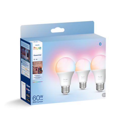 Hue White and color ambiance Essential A19 - E26 smart bulb - 800