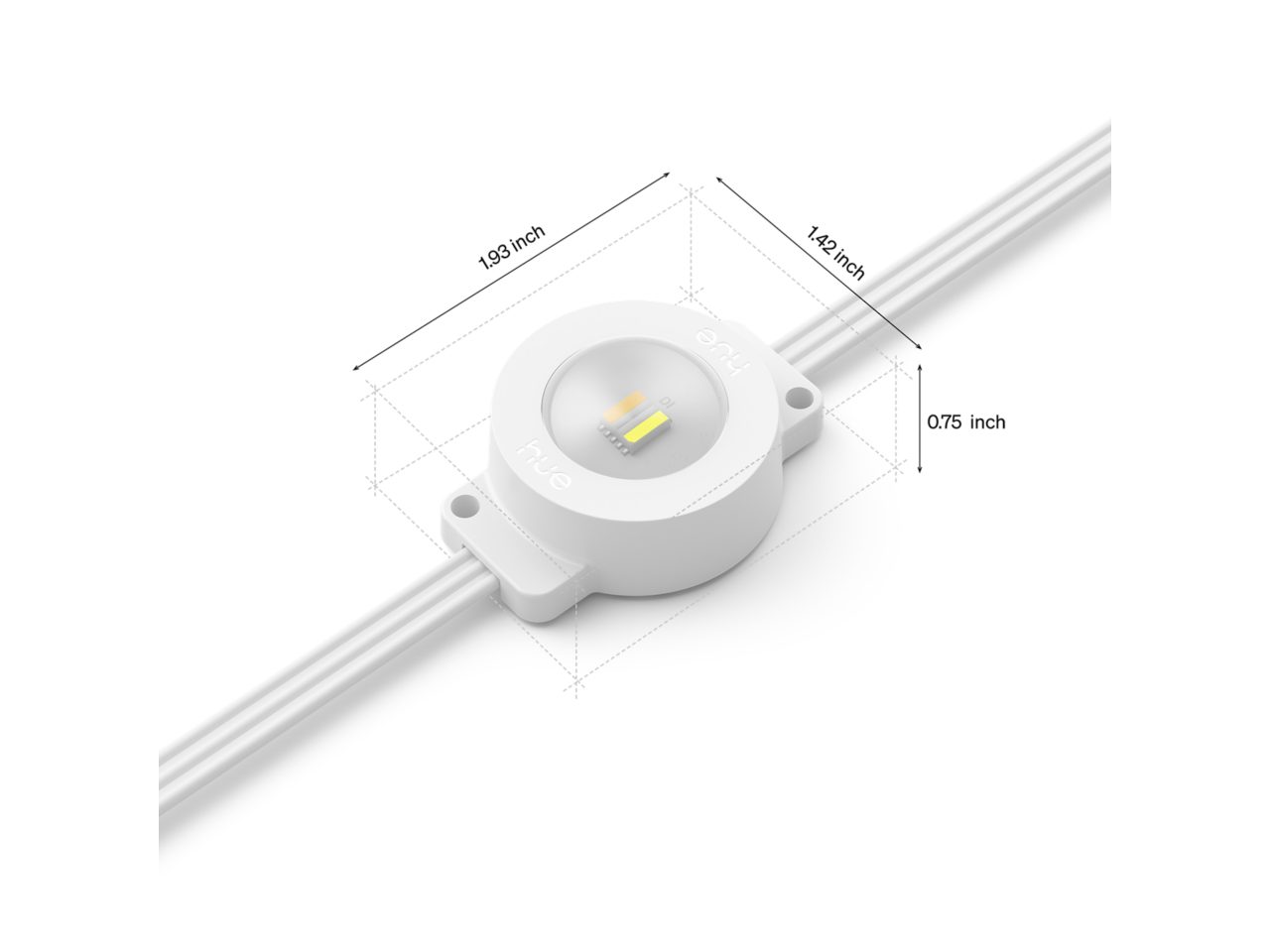 Festavia permanent outdoor lights 150 ft white string | Philips Hue
