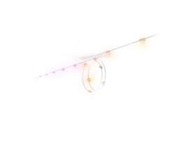 Festavia permanent outdoor lights 150 ft white string