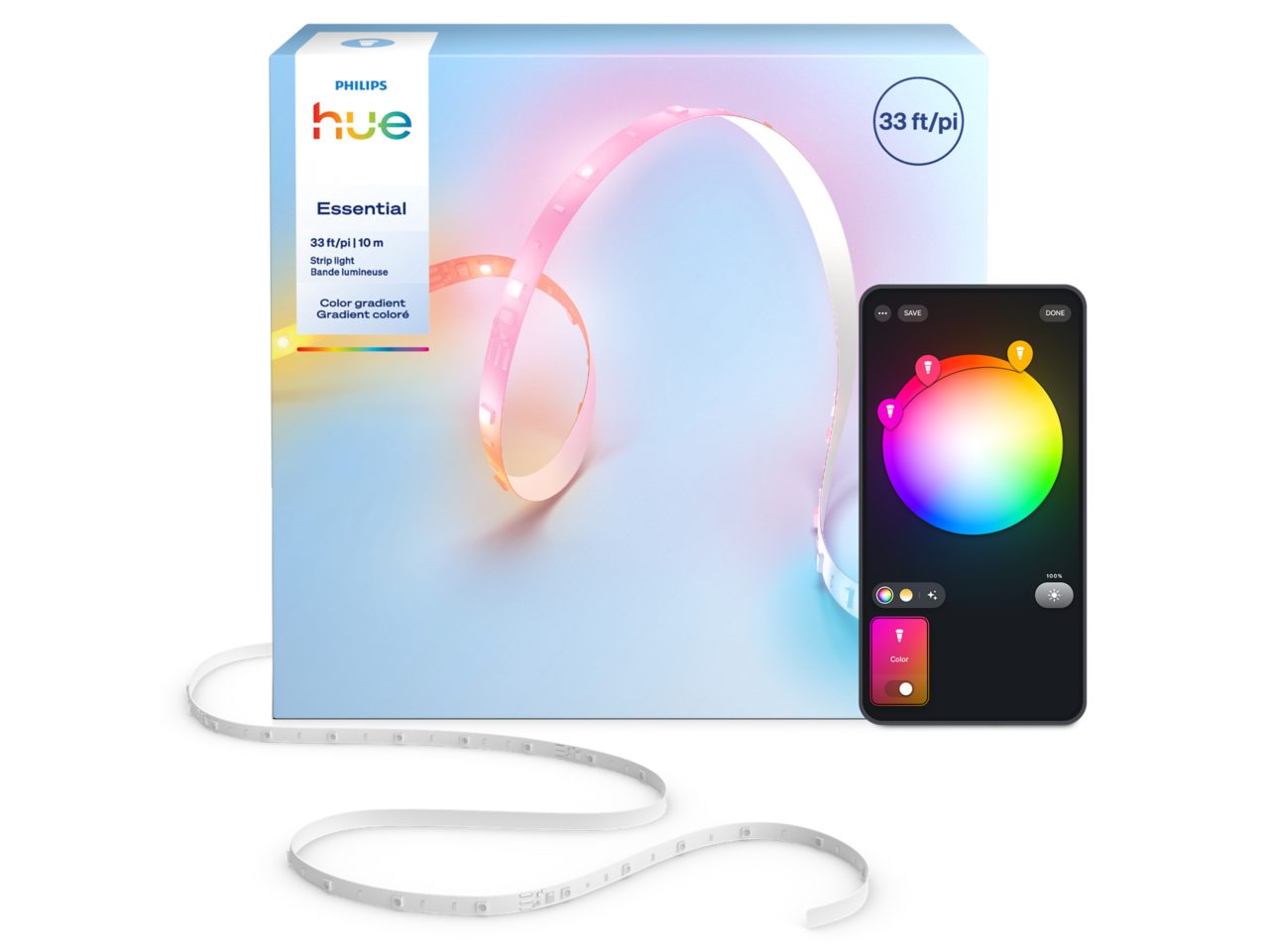 Essential Gradient LED strip light 33ft | Philips Hue