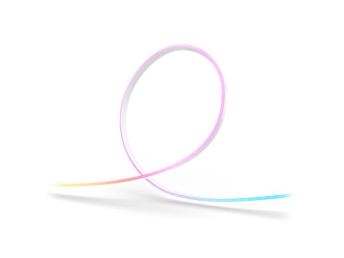 Gros plan de l’avant de Bande lumineuse flexible Essentiel Hue de 5 m