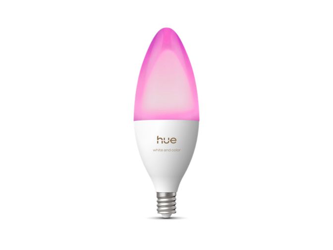 Close up of front of B39 Candle - E12 LED smart bulb