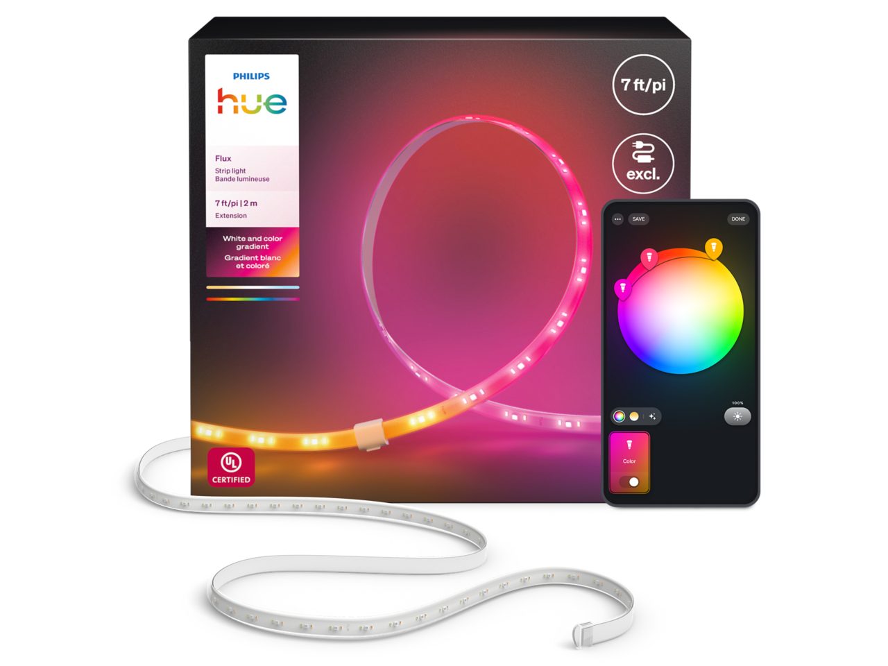 Flux LED Strip Light Extension 6.5ft | Philips Hue
