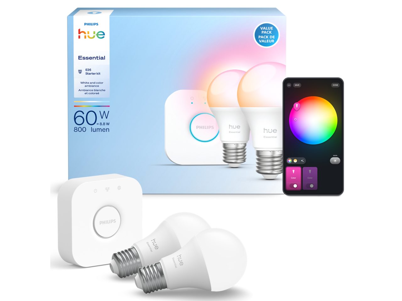 Philips Hue white 800ルーメン E26 8個セット Philips Hue white 800ルーメン E26 8個セット ライト・照明