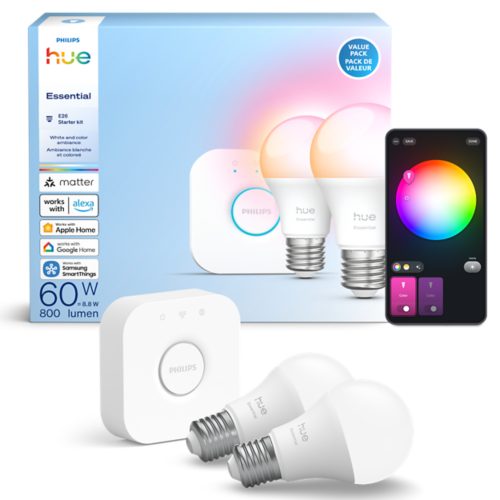 Hue White and color ambiance Essential starter kit: 2 E26