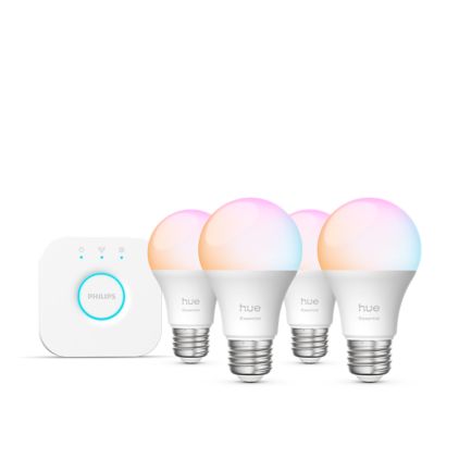 K*n様 Philips Hue White and color スターターキッ Hue Starter Kit: Smart Button + 3-pack B22 LED Bulbs White