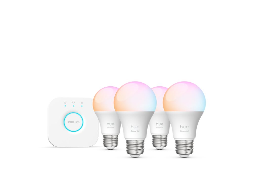 Philips Hue Essential Start Kit: 4 smart lightbulbs