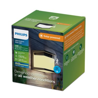 Outdoor Solar Diara Wall Lights 3.8W | 046677609153 | Philips lighting