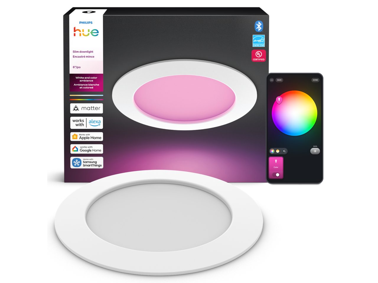Hue White and color ambiance Slim Downlight 6 inch | Philips Hue