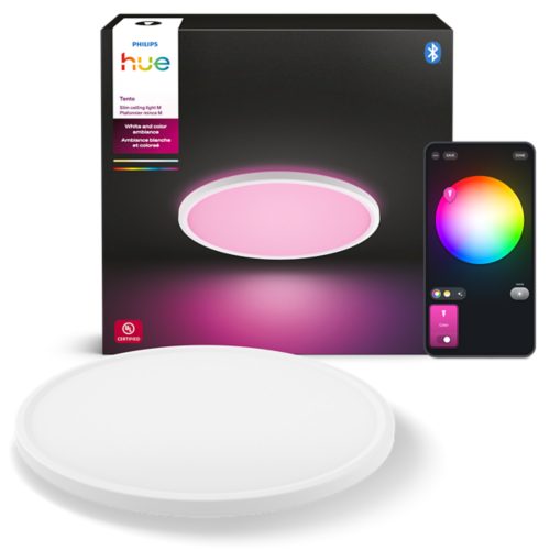 Tento LED Ceiling Light – Medium Round White | Philips Hue
