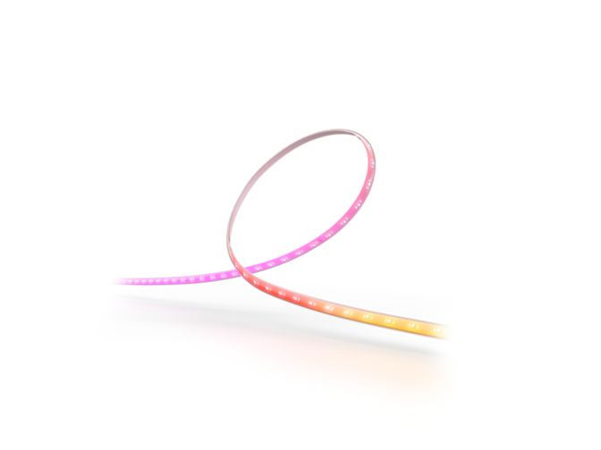 Close up of front of Philips Hue Play gradient strip light 85"