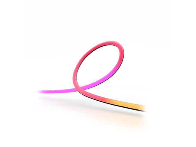 Close up of front of Philips Hue Play gradient strip light pro 65"