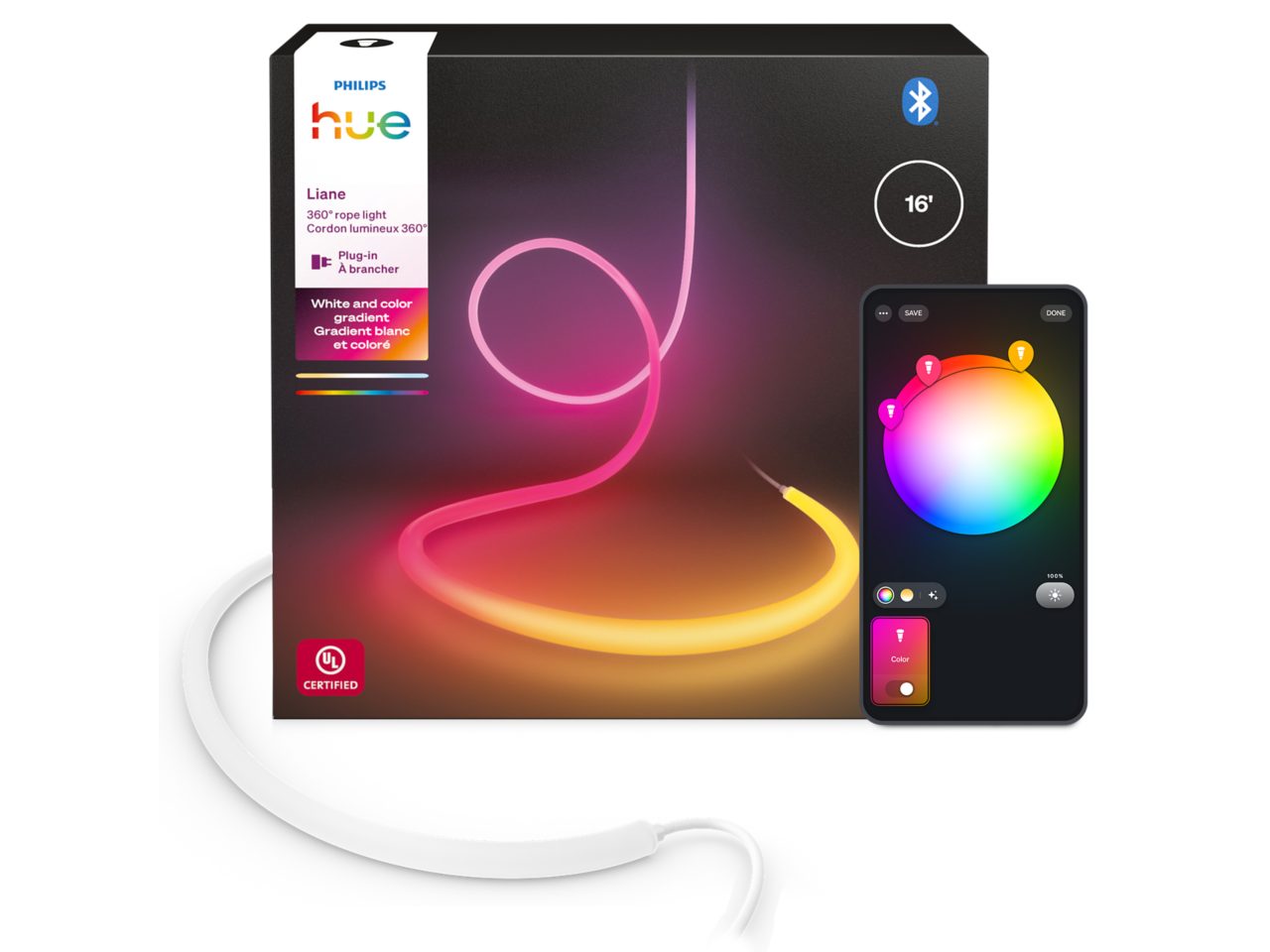 Liane 360° Indoor Rope Lights - 16ft | Philips Hue