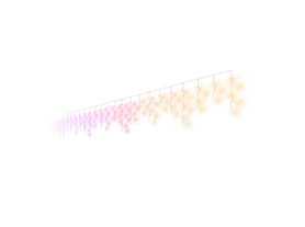 Outdoor luminaires Festavia icicle lights - 28 ft, 250 LEDs
