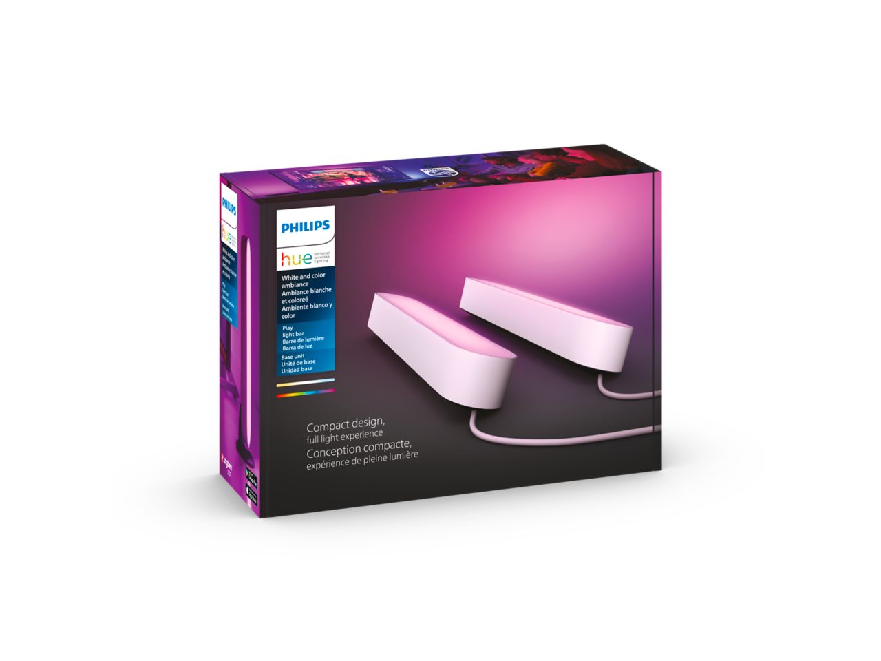 Hue 2-pack Play Light Bar - White | Philips Hue Hue 2-pack Play Light Bar - White | Philips Hue
