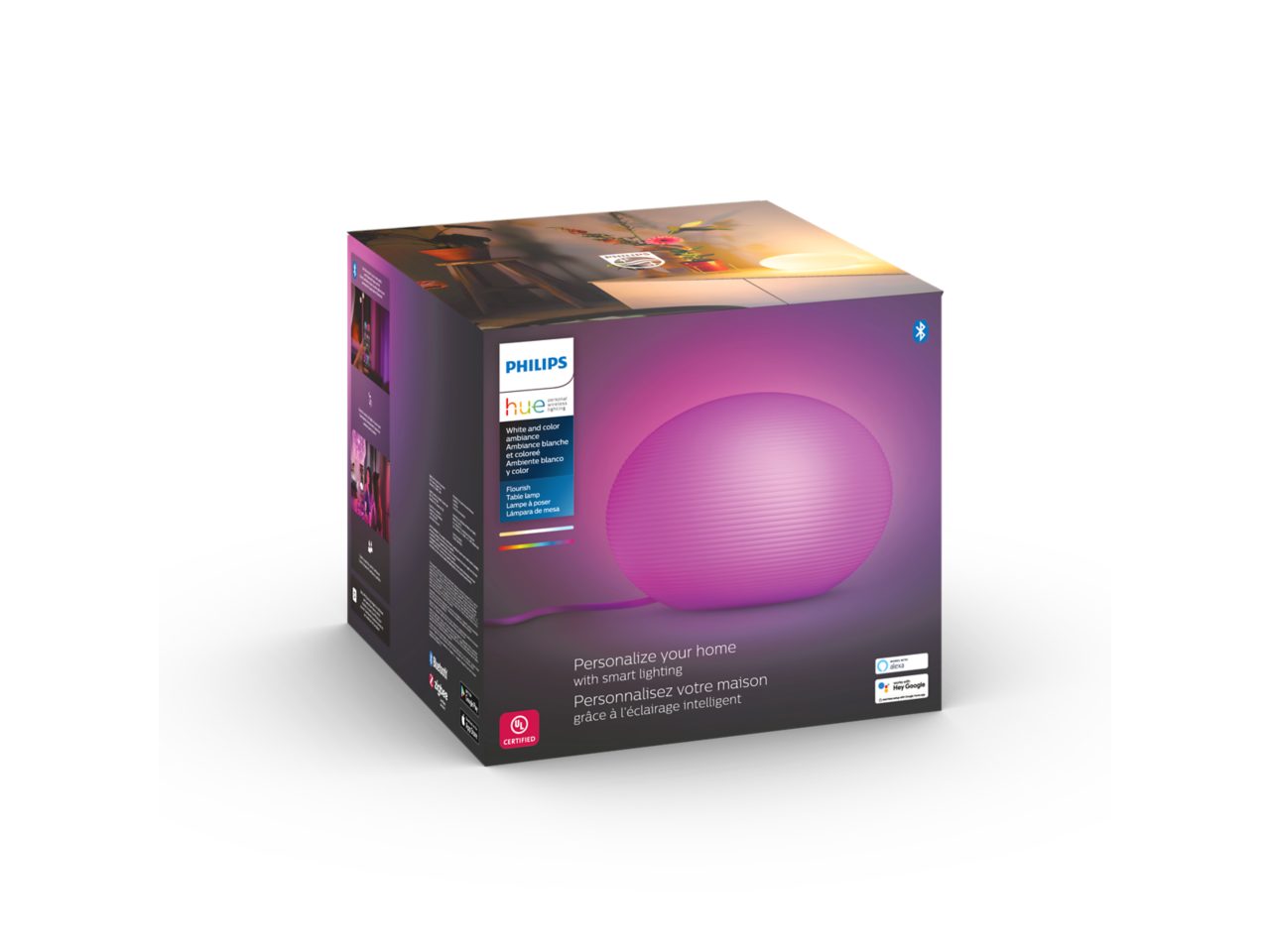フィリップスPhillips Hue White ambiance 5個セット Hue Starter kit: 4-pack A19 E26 LED Bulbs White Ambiance +