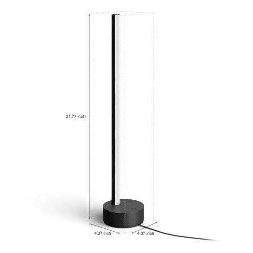 Hue Signe Gradient Table Lamp Black Philips Hue