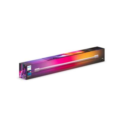 Hue Play Gradient Light Tube Compact White for TV - White and