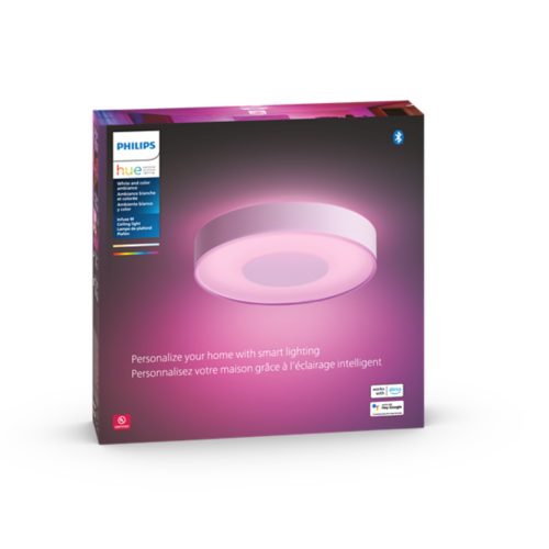 Philips Hue White and Color Ambiance Plafonnier LED Infuse Noir 52,5 W