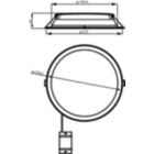 Dimension Drawing (without table) - DN065B G4 LED20/830 19W 220-240V D200 RD