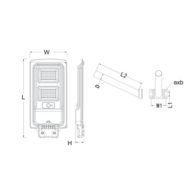 Dimension Drawing (without table) - BRC010 LED10/765 kit