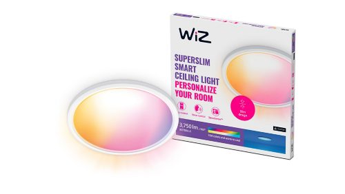GAMMA | WiZ plafondlamp SuperSlim zwart 24,2cm 14W kopen? | Plafondlampen