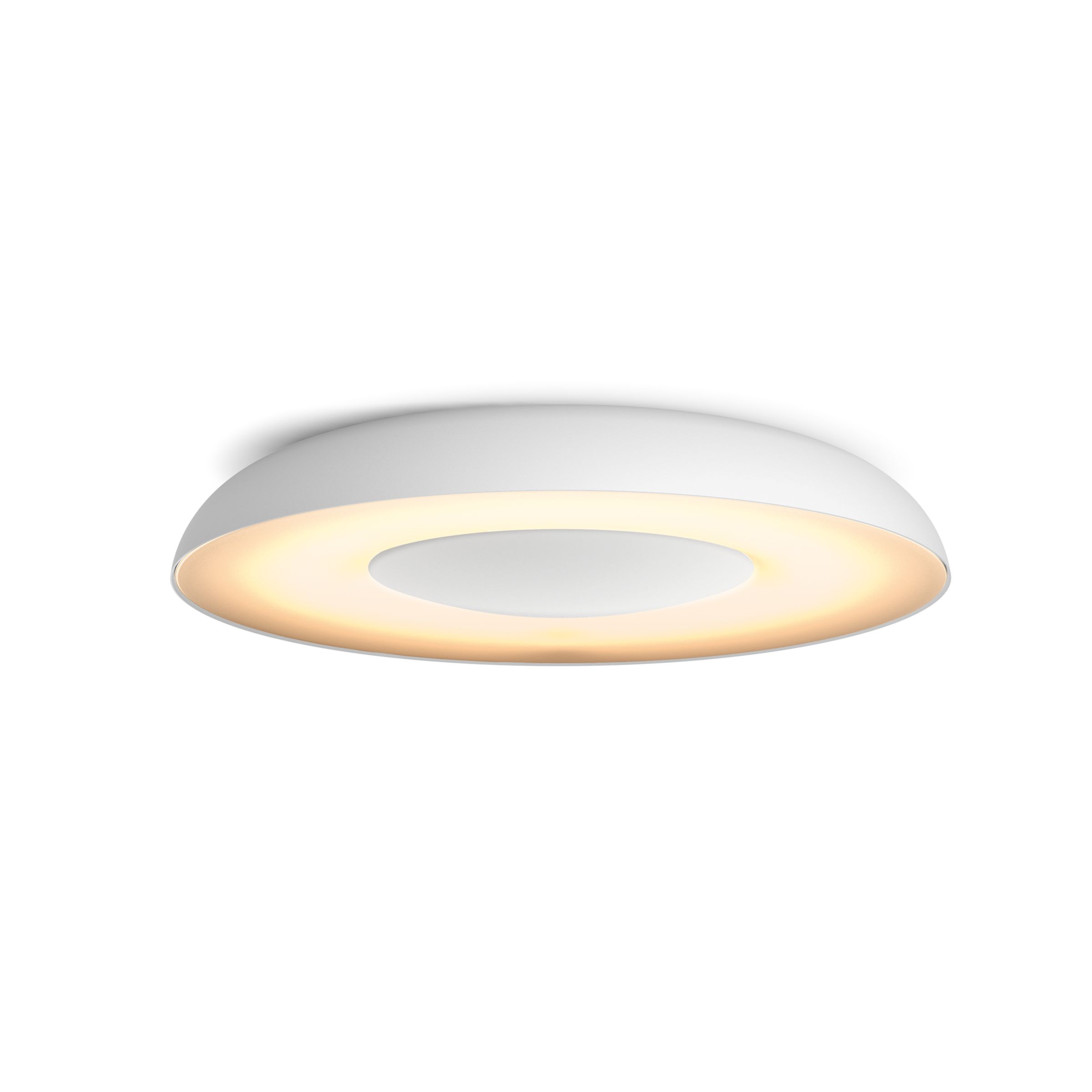 Runde Tischleuchte Rondo aus Opalglas E27 mit Philips Hue LED White Ambiance 