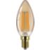 LED Žárovka jantarová s tradičním vzhledem 40 W, B35 E14