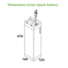 Dimension Drawing (without table) - ZJS602 60Ah 12.8V Battery IN