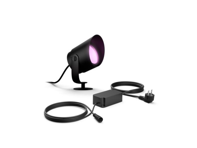 Close up of front of Bundle: Lily XL spotlight + Power supply unit