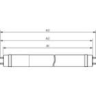  Medium Bi-Pin Fluorescent Tube, double-ended