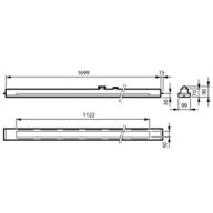 Dimension Drawing (without table) - RC455X 40S/940 DLO W3W2 L1700 W100 B30