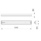 Dimension Drawing (without table) - TMS160C 2X36W TUV SLV/6 R