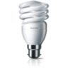 20 W (75 W) B22 cap Warm white Spiral energy saving bulb