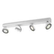 PHILIPS LED &agrave; intensit&eacute; r&eacute;glable Spot quadruple Clockwork