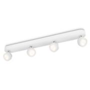 PHILIPS LED &agrave; intensit&eacute; r&eacute;glable Spot quadruple Rimus
