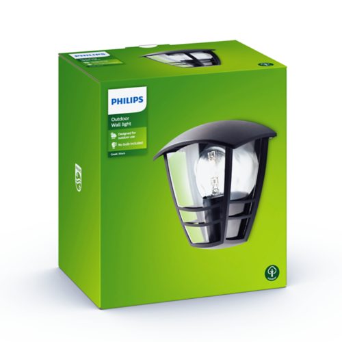 myGarden Creek-vegglampe, 60W, E27, ingen pære 21 jan test no